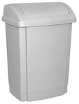 Kosz Na Śmieci Z Pokrywą Office Products Tworzywo 15L Szary