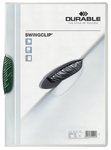 Skoroszyt Zaciskowy A4 PP Swingclip 30 Kartek Zielony /Durable 226005