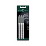 Długopis K-One 0.7 Mm Czarny 3 Szt. Blister Faber-Castell