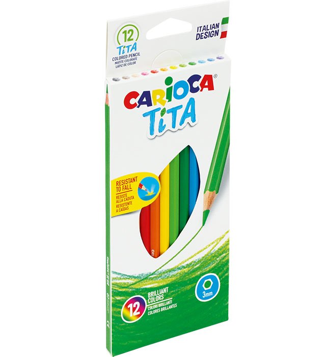 Kredki ołówkowe 12 kol CARIOCA TITA (42793)