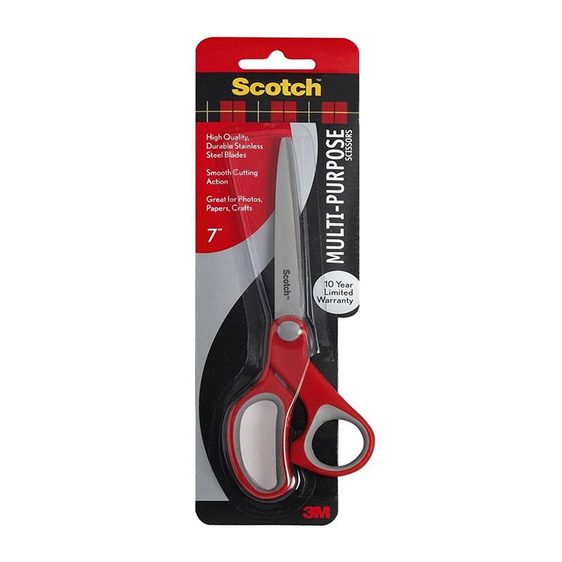 Nożyczki Biurowe Scotch (1427) Ergonomiczne 18Cm Czerwono-Szare
