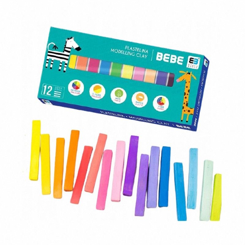 Plastelina 12 kol. Neonowa B&B KIDS / Interdruk