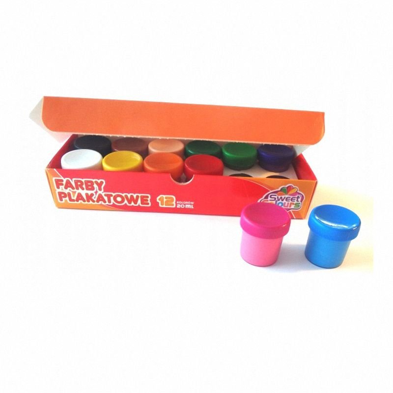 Farby Plakatowe 12 kol. 20ml Sweet Colours / Otocki