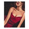 Malowanie po numerach BRUSHME 40x50 cm uwodzicielska czerwień 1 szt., w pudełku