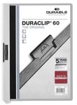 Skoroszyt z Klipem A4 PVC Duraclip 60 Kartek Szary /Durable 220910