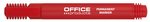 Marker Permanentny Office Products Okrągły 1-3mm (Linia) Czerwony