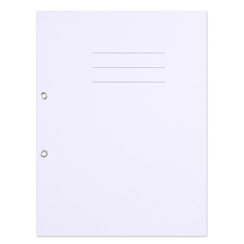 Skoroszyt OFFICE PRODUCTS Budget karton z oczkiem nadruk 1/1 A4 250gsm biały