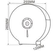 DISH7Y dozownik papieru toaletowego Jumbo biały