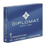 Naboje Do Piór Diplomat 6Szt. Niebieskie