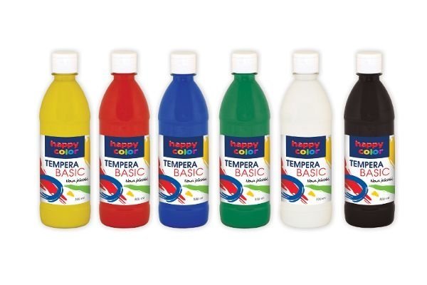 Farba Tempera Basic 1000ml Butelka Fioletowa /Happy Color