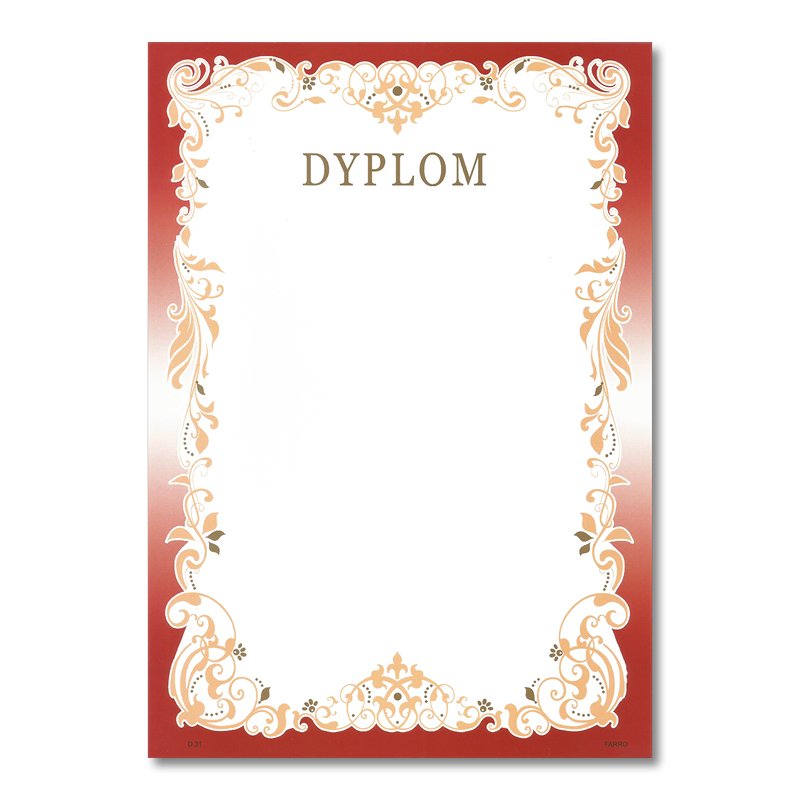 Dyplom A4 170g Nr D31 (25szt.) /Farro