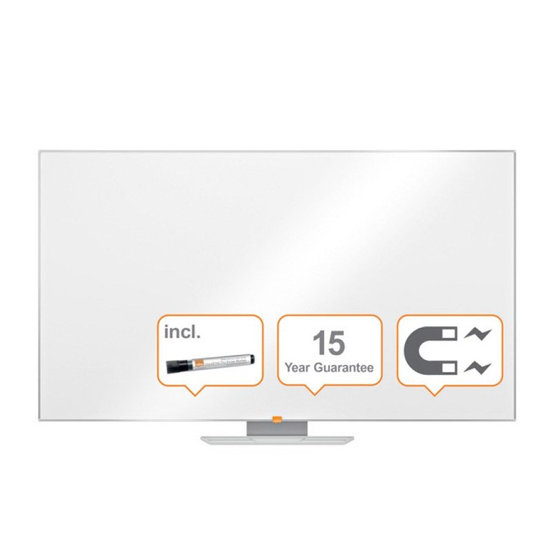 Tablica Suchoś. -Magn. Nobo Nano Clean™ 156X88Cm Panoramiczna 70" Stal Lakierowana Rama Aluminiowa