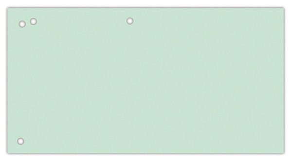 Przekładki Office Products Karton 1/3 A4 240X105mm 100Szt. Zielone