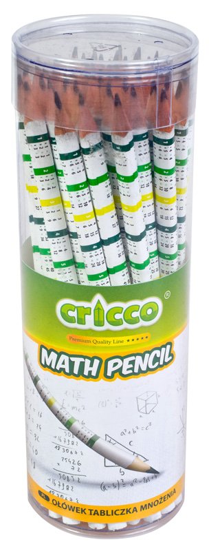 Ołówek  Cricco  Trójkątny Tabliczka Mnożenia Hb