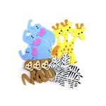 Naklejki z Pianki Zwierzęta Safari 12szt. /DpCraft
