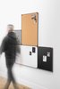 Tablica Filcowa Memobe Idea Edge All Black, Powierzchnia Popielata, Rama Aluminiowa Czarna, 120X90 Cm