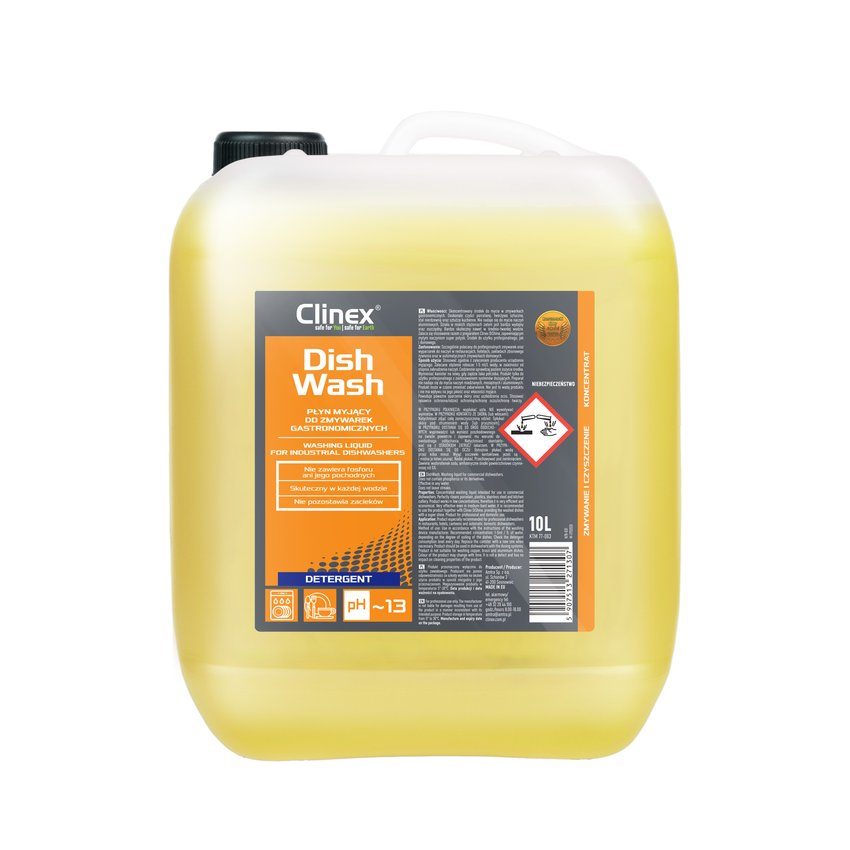 Płyn myjący do zmywarek gastronomicznych Clinex DishWash 10l 77-063