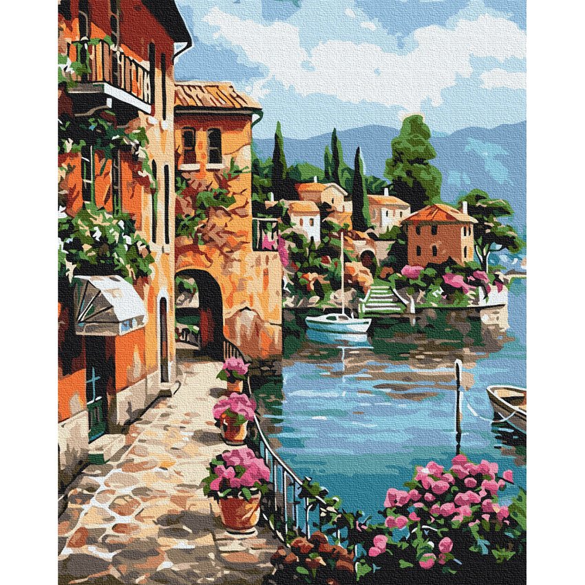 Malowanie po numerach BRUSHME 40x50 cm pod słońcem Positano 1 szt.