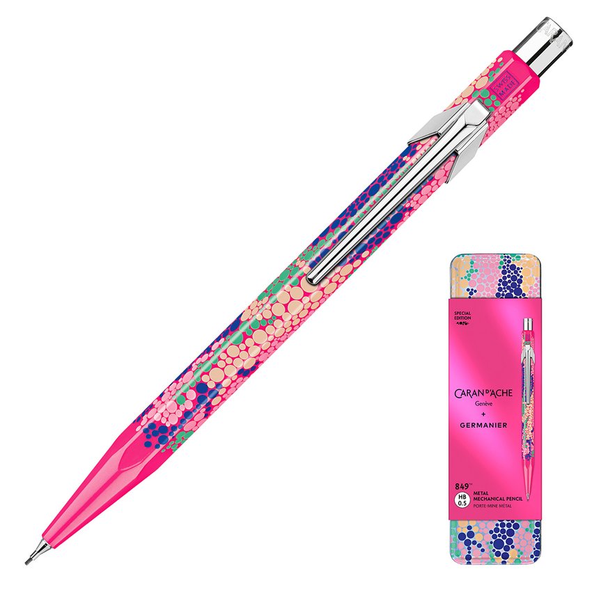 Ołówek mechaniczny CARAN D'ACHE 844 Germanier 05mm w pudełku różowy neonowy