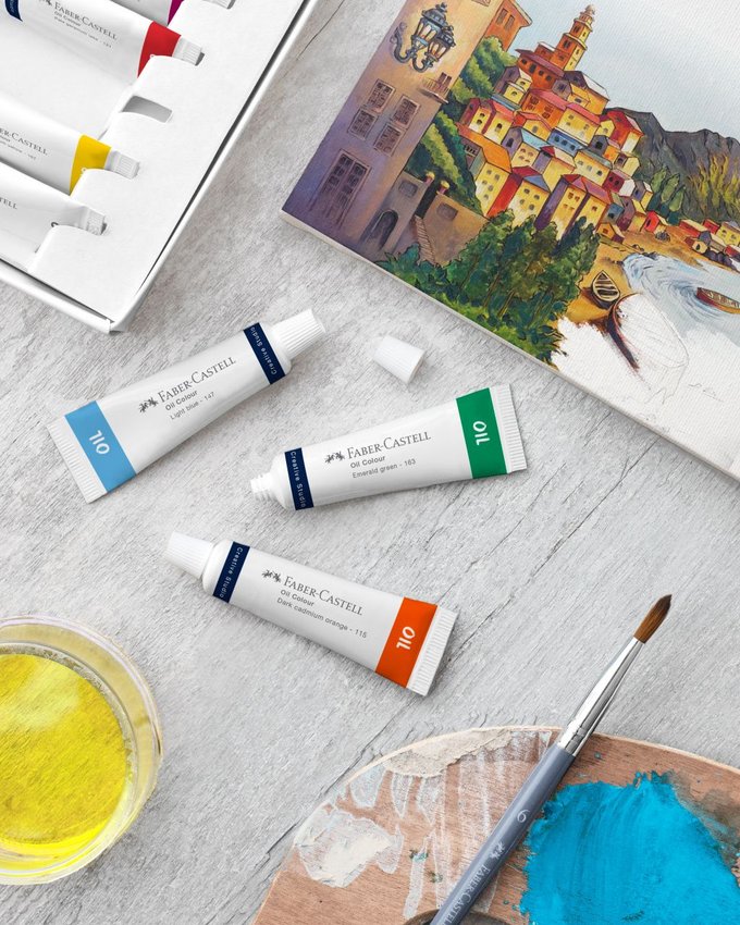 Farby Olejne Creative Studio 24 Kol X 9 Ml Tubki Opakowanie Kartonowe Faber-Castell