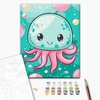 Malowanie po numerach BRUSHME 30x40 cm kids wesoła meduza 1 szt.