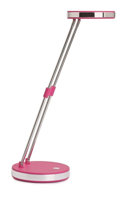 Lampka LED na biurko MAULpuck 5W składana różowa
