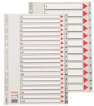 Przekładki PP A4 Alfabetyczne A-Z Maxi Szare 100129 /Esselte