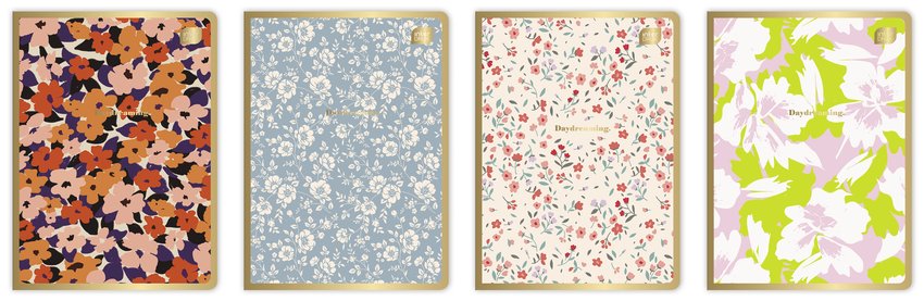  Zeszyt A5 Metallic Floral kratka, 70g 60 kartek / Interdruk