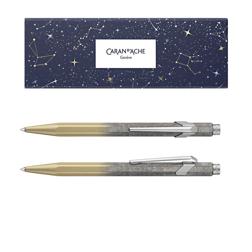 Długopis CARAN D'ACHE 849 Cosmic Gold w pudełku złoty
