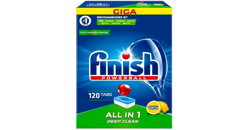 Tabletki Do Zmywarki Powerball Lemon A'120 Finish
