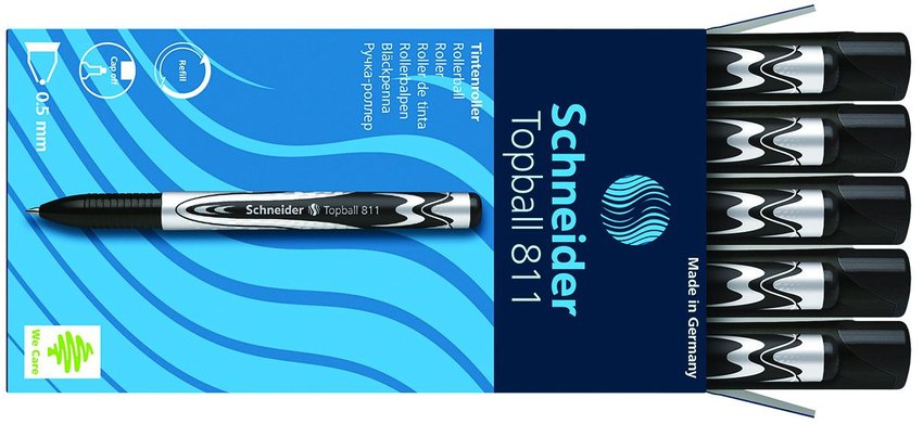 Pióro Kulkowe Schneider Topball 811 05 mm Czarne