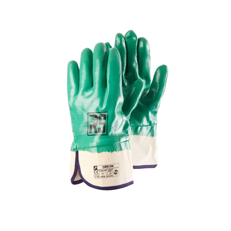 Rękawice RS Zirkon Typu Ciężki Nitryl Rozm.10 Zielone /RS-Schutz