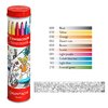 Flamastry akwarelowe CARAN D'ACHE Swisscolor w metalowej tubie z kolorowanką 10 szt., mix kolorów