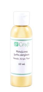 Metaliczna Farba Akrylowa 60 ml - Gold  /DpCraft