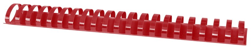 Grzbiety do bindowania OFFICE PRODUCTS A4 38mm (350 kartek), 50 szt., czerwone