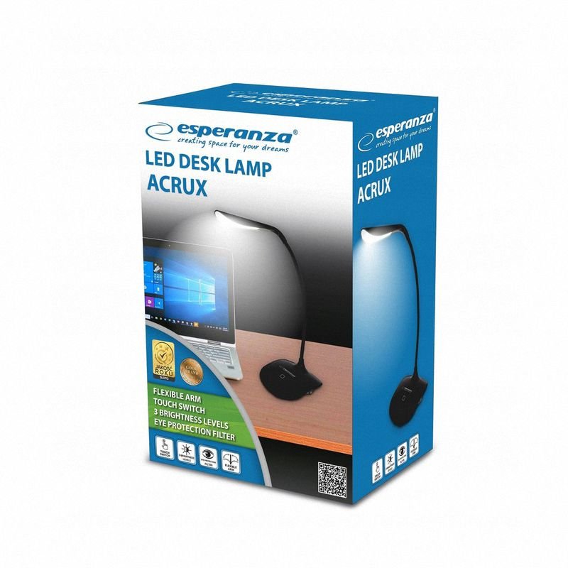 Lampka Led na Biurko Acrux Czarna Esperanza