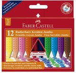 Kredki Grip Jumbo Trójkątne Woskowe12 Kol. Opakowanie Kartonowe Faber-Castell