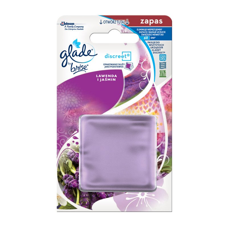 Brise/Glade Discreet Odświeżacz Powietrza 8g Zapas Lawenda