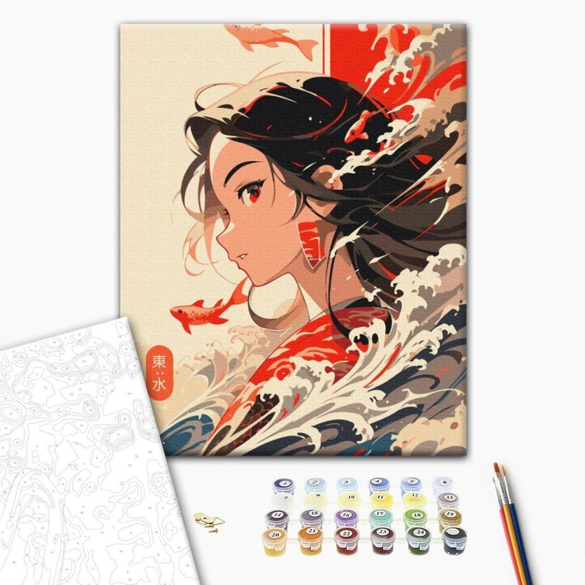 Malowanie po numerach BRUSHME 40x50 cm żywioł wody 1 szt., w pudełku