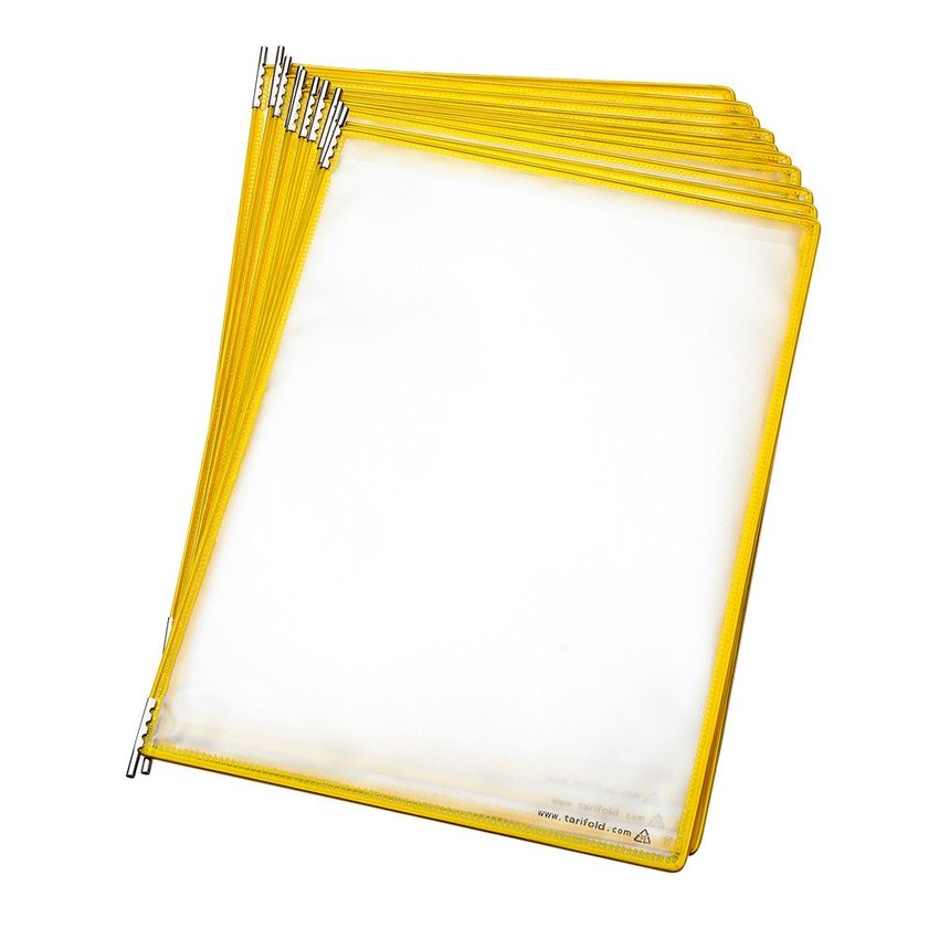 Naścienny System Prezentacyjny Tarifold A4 Candy Line +10 Paneli Prezentacyjnych Pomarańczowy