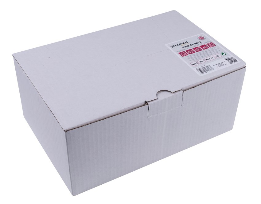 Ścierka DONAU HOME z wiskozą 70%, składana fala 30x40cm 100 szt., różowa