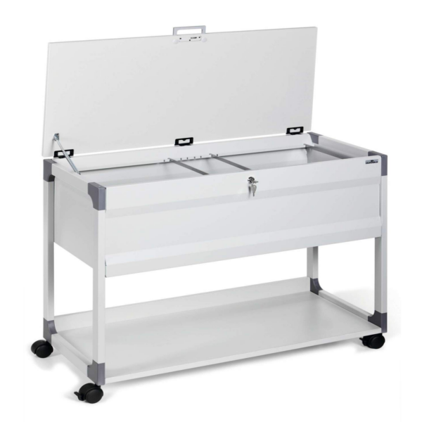 Wózek Na Teczki Zawieszkowe System File Trolley 100 Multi Top Szary /Durable 378710