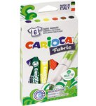 Pisaki CARIOCA Cromatex do tkanin 6 kol.  (40956)