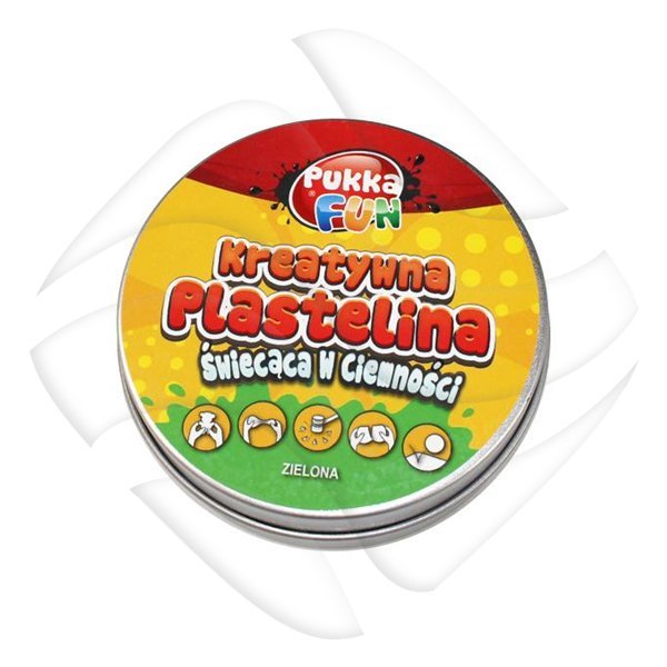 Plastelina Kreatywna Pukka Fun 60g Świecąca w Ciemności Zielona