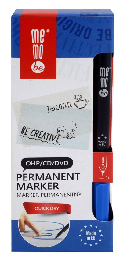 Marker Permanentny Ohp Memobe Mm250 Końcówka S 0,3 Mm Niebieski