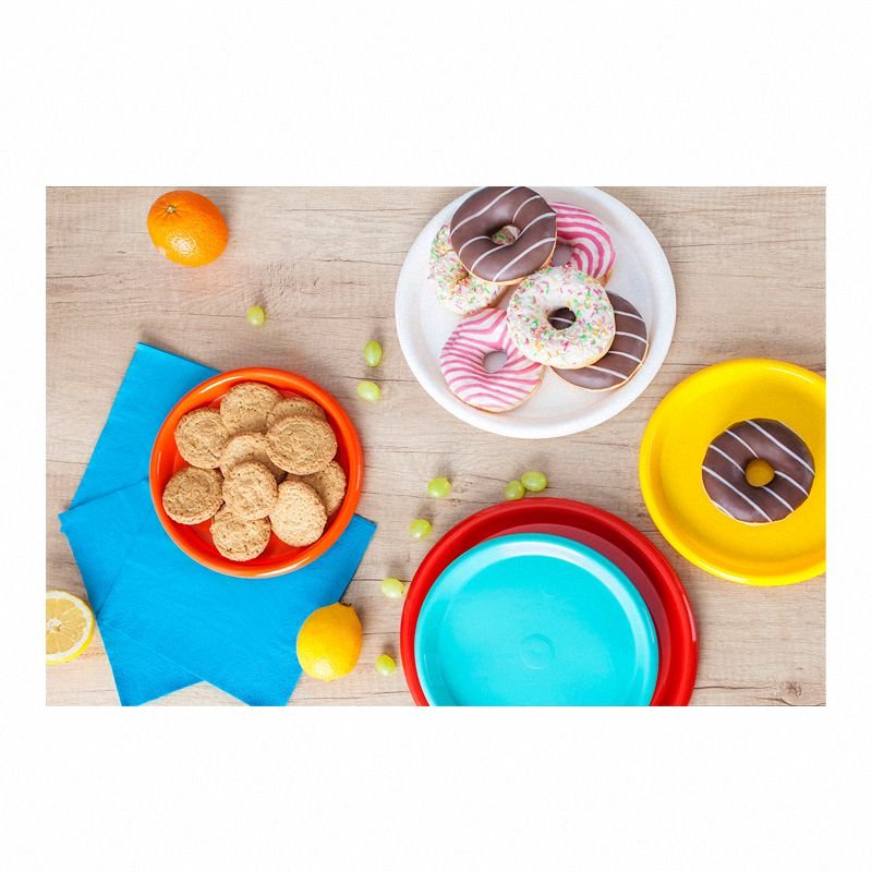 Talerz Plastikowy 35,6cm (szt.) Okrągły Party Czerwony / Mintra