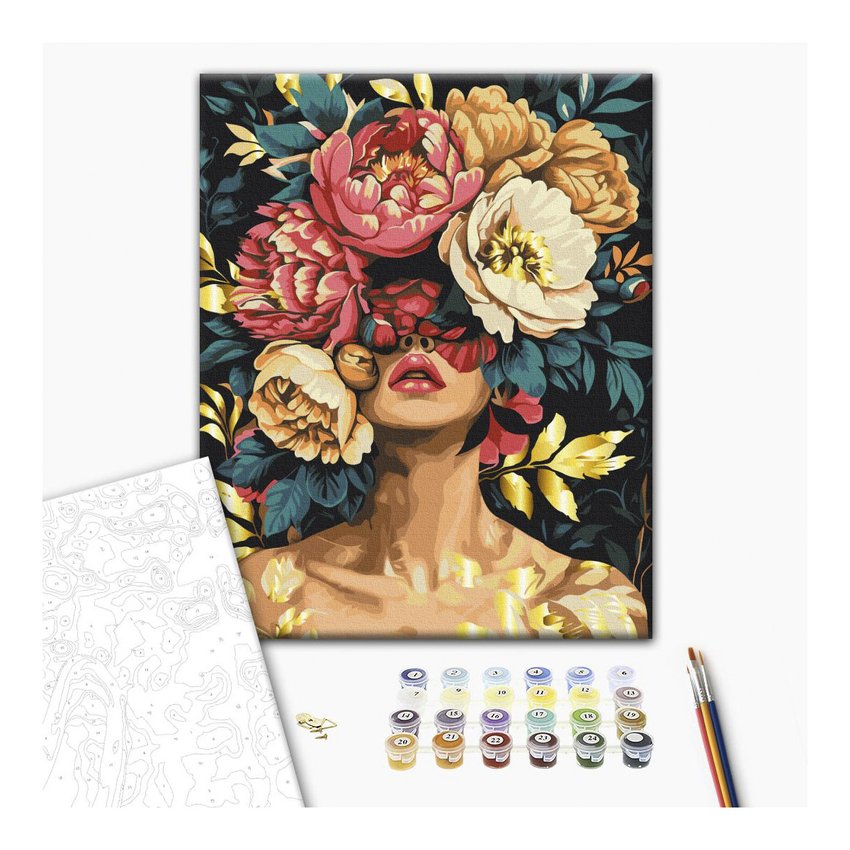 Malowanie po numerach BRUSHME 40x50 cm magia płatków 1 szt., w pudełku