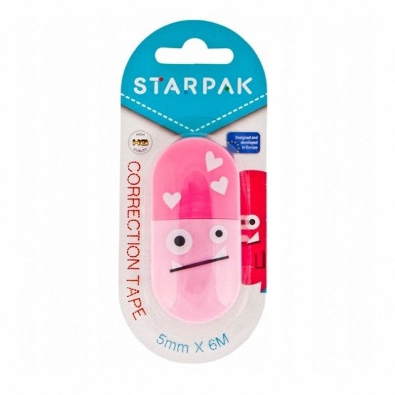 Korektor w Taśmie 5mm x 6m Robbi Różowy /Starpak