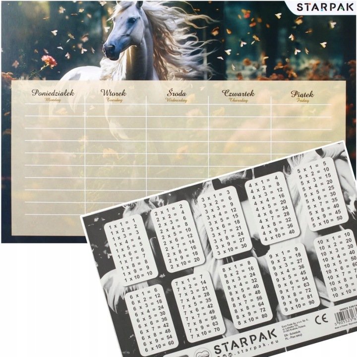 PLAN LEKCJI+TABL MNOZ A5 HORSE N STK PB A25/750