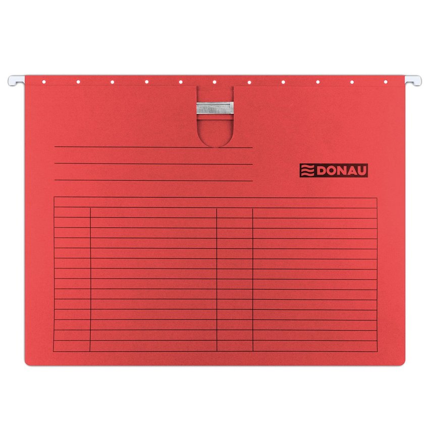Teczka Zawieszkowa Donau Z Wąsem A4 230Gsm Czerwona